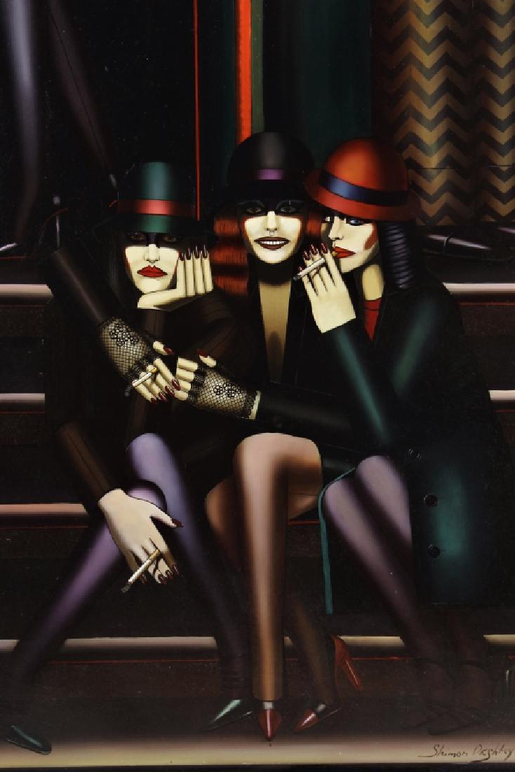 Shimon Okshteyn b.1951 "Cover Girls" O/C (1 of 10)