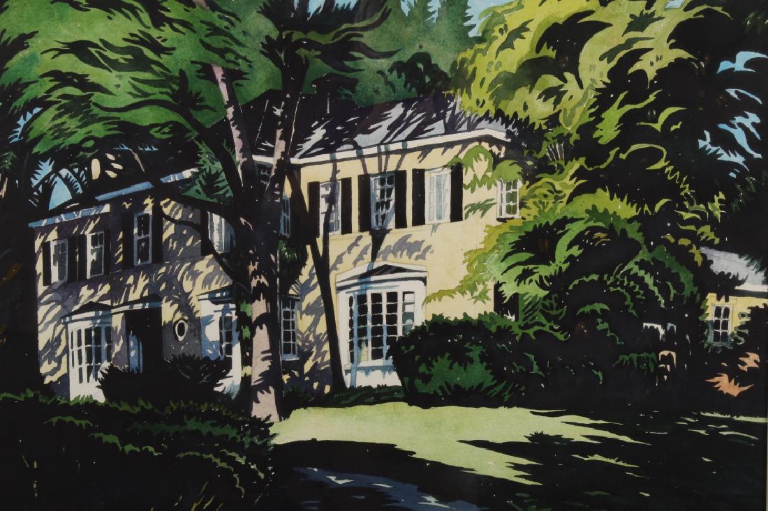 Jon Carsman. Am. 1944-1987, "Golden Retreat", W/C (1 of 9)