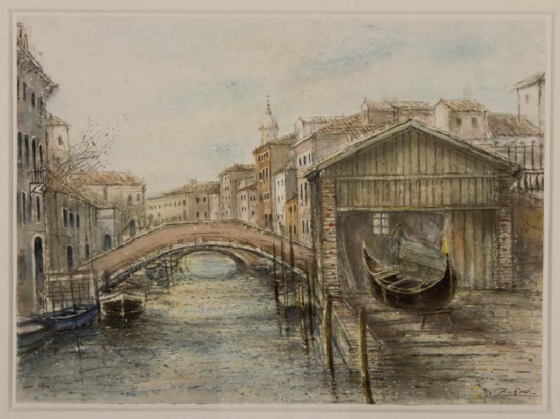 Lot of 2 Bruno Zupan Venice Scenes Lithographs (1 of 10)