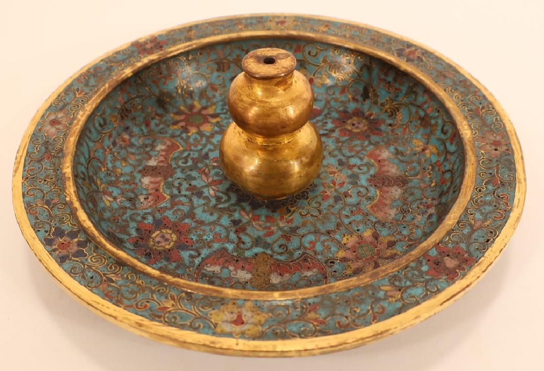 19th-20th C. Chinese Cloisonné Incense Holder (1 of 5)
