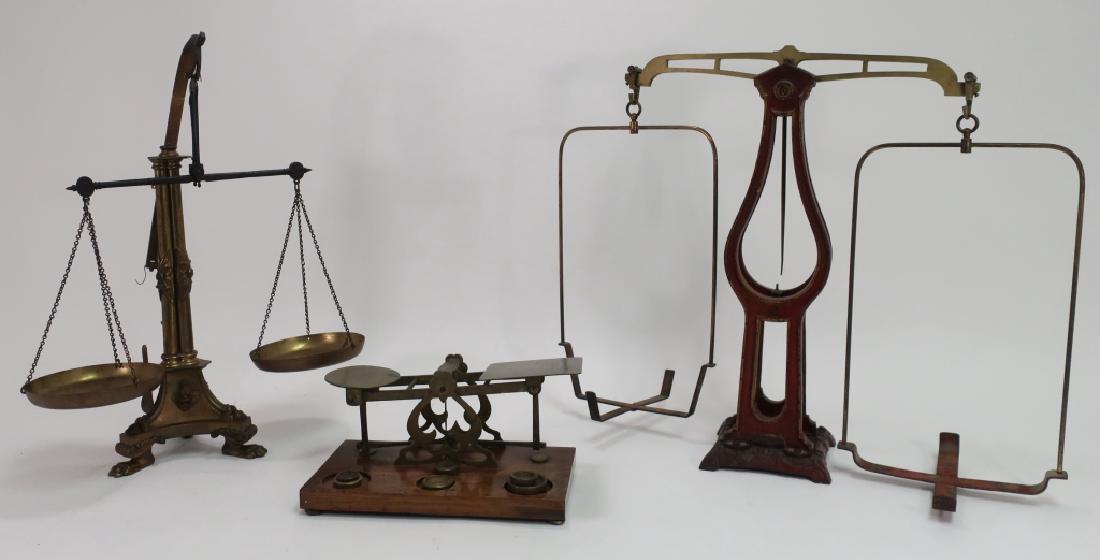 3 Antique Scales, English and French, 19th c. (1 of 7)