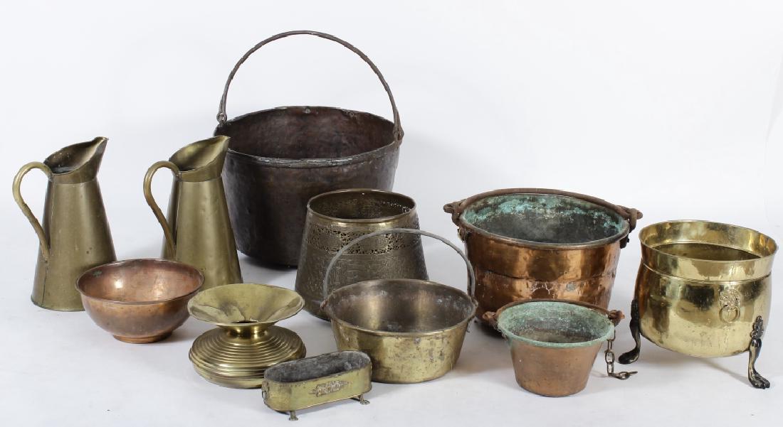 Brass Vessels Lot: 18th to 20th c. (1 of 8)