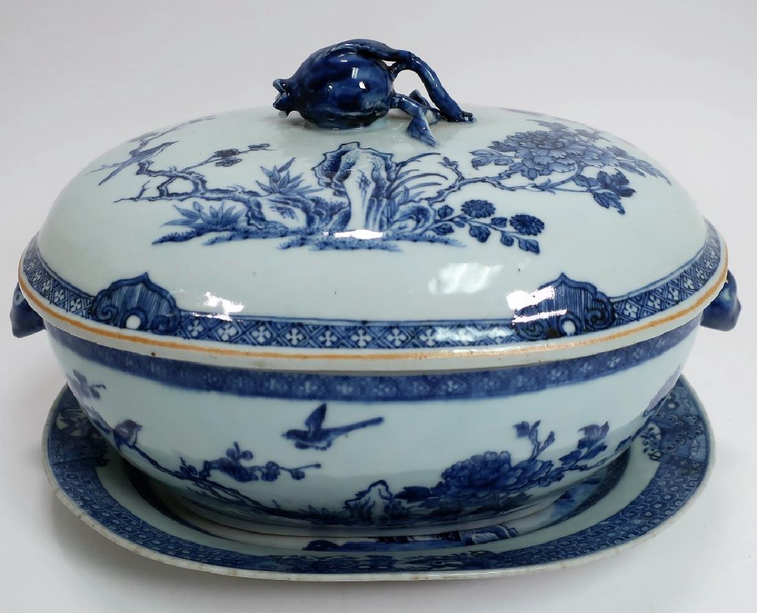 Chinese Export Canton Porcelain Tureen & Platter (1 of 6)