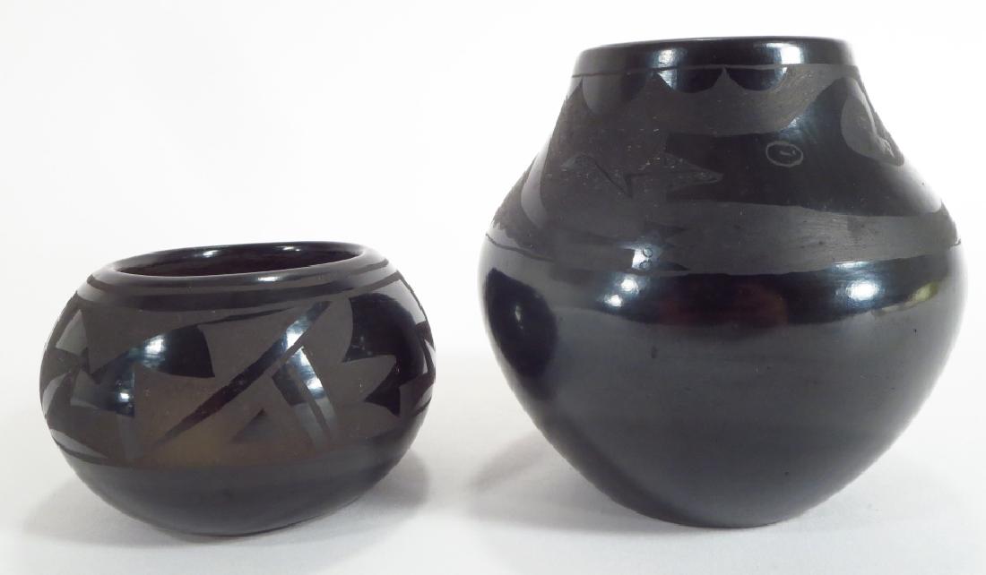 2 Pueblo Blackware Vases by Yellowbird & Naranjo (1 of 6)