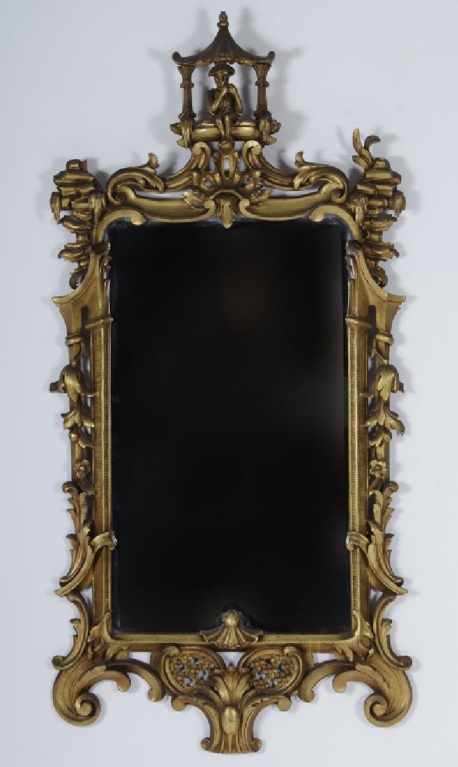 George III Style Chinese Form Gilt Mirror (1 of 6)