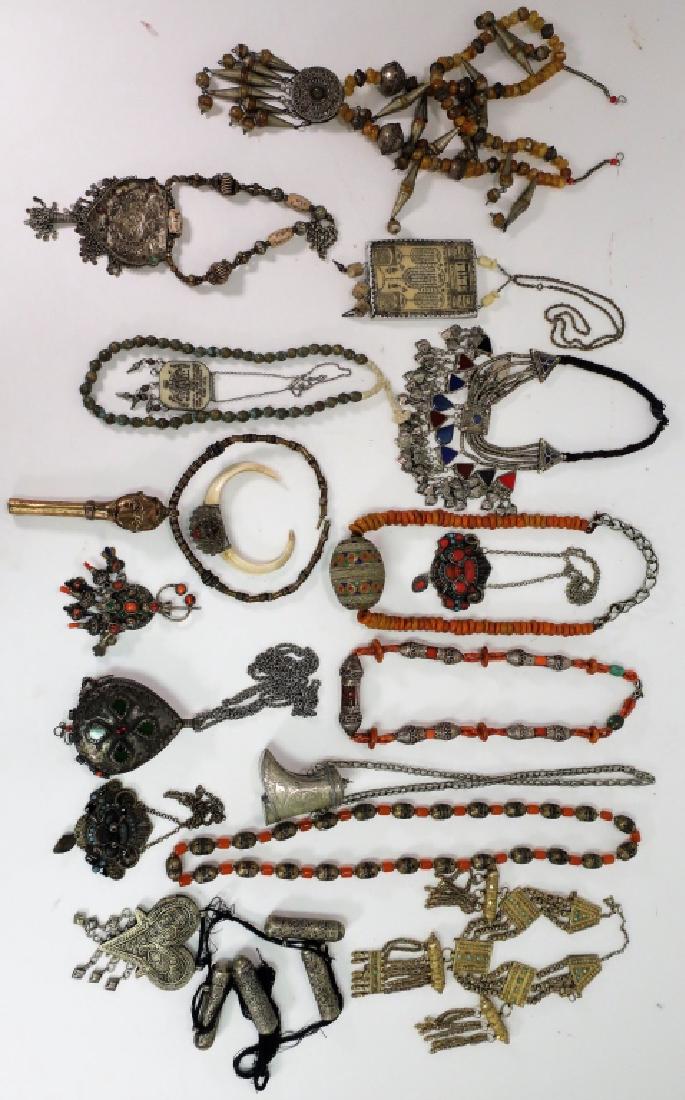 Silver Tone Ethnic Necklaces (1 of 5)