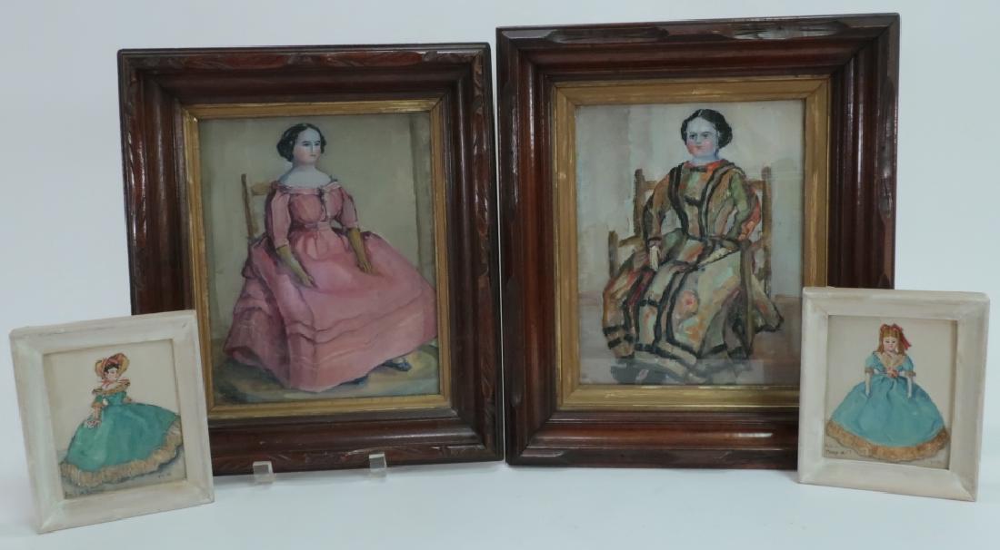 Vivian C Hoyt,  Am., 4 Doll O/C's, c. 1895 & later (1 of 6)