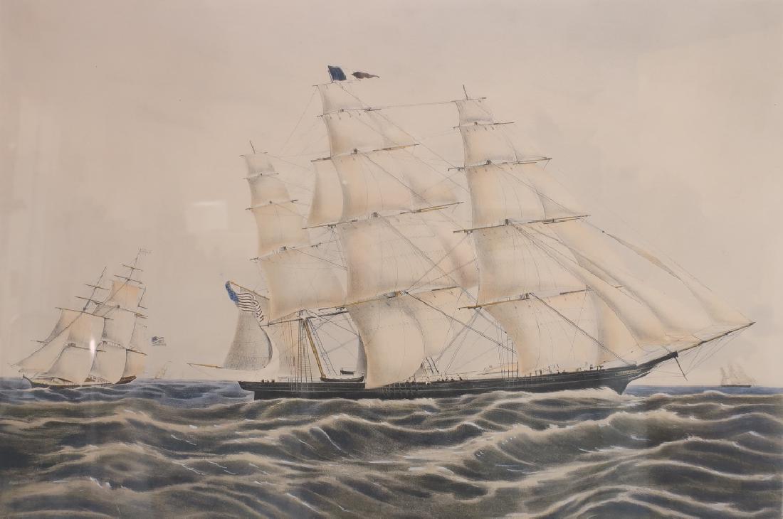 N. Currier, the Clipper "Sweepstakes, Litho, 1853 (1 of 5)