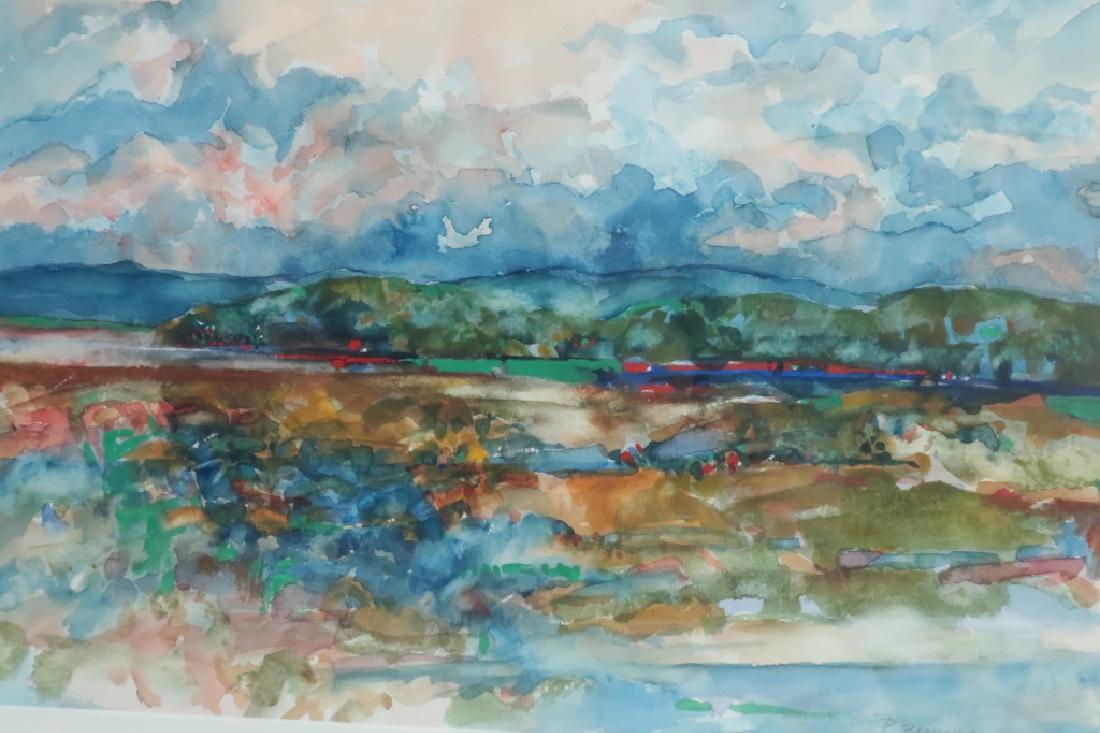 Lot of 4: P. Zimmerman Connecticut Landscapes W/C: Lot of 4: Paul Warren Zimmerman (American 1921-2007) Connecticut Landscapes, "Rain series Farmington Valley", W/C. Watercolor on paper, each signed, "P. Zimmerman". (SLAT9418/4) [AC] Dimensions: Sight