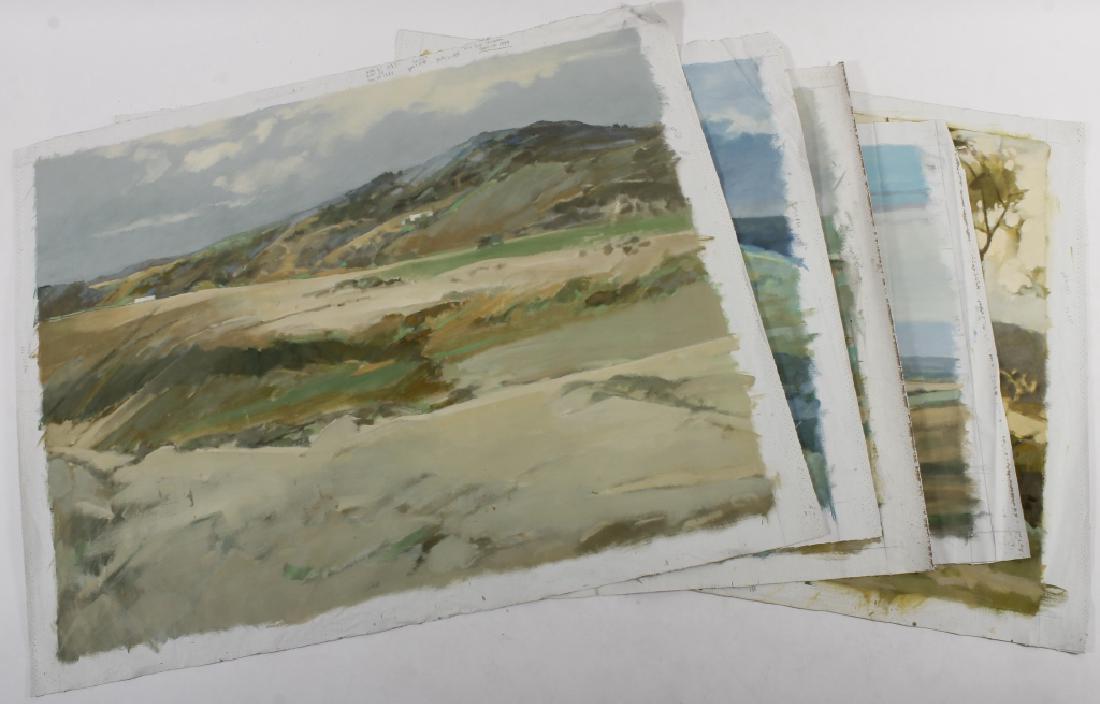 Lot of 5 P.  Zimmerman 1921-2007 Landscapes O/C (1 of 7)