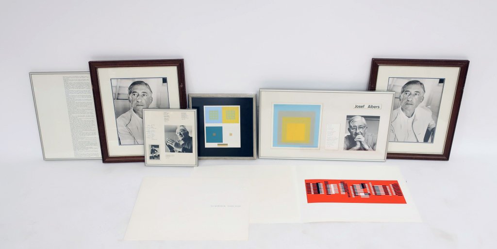 Josef Albers,Signed Title Page,3 Silkscreens (1 of 11)