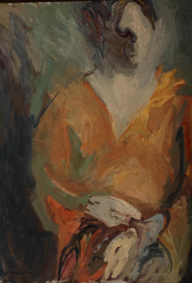 Schlessinger "Study in Orange" Figure O/C 1968 (1 of 7)