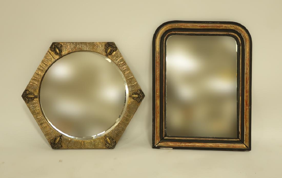 Art Nouveau Style Hexagonal Frame Mirror & other (1 of 8)