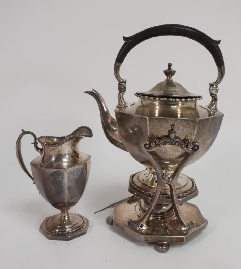 2 Theodore Starr Sterling Kettle, Stand & Creamer (1 of 9)
