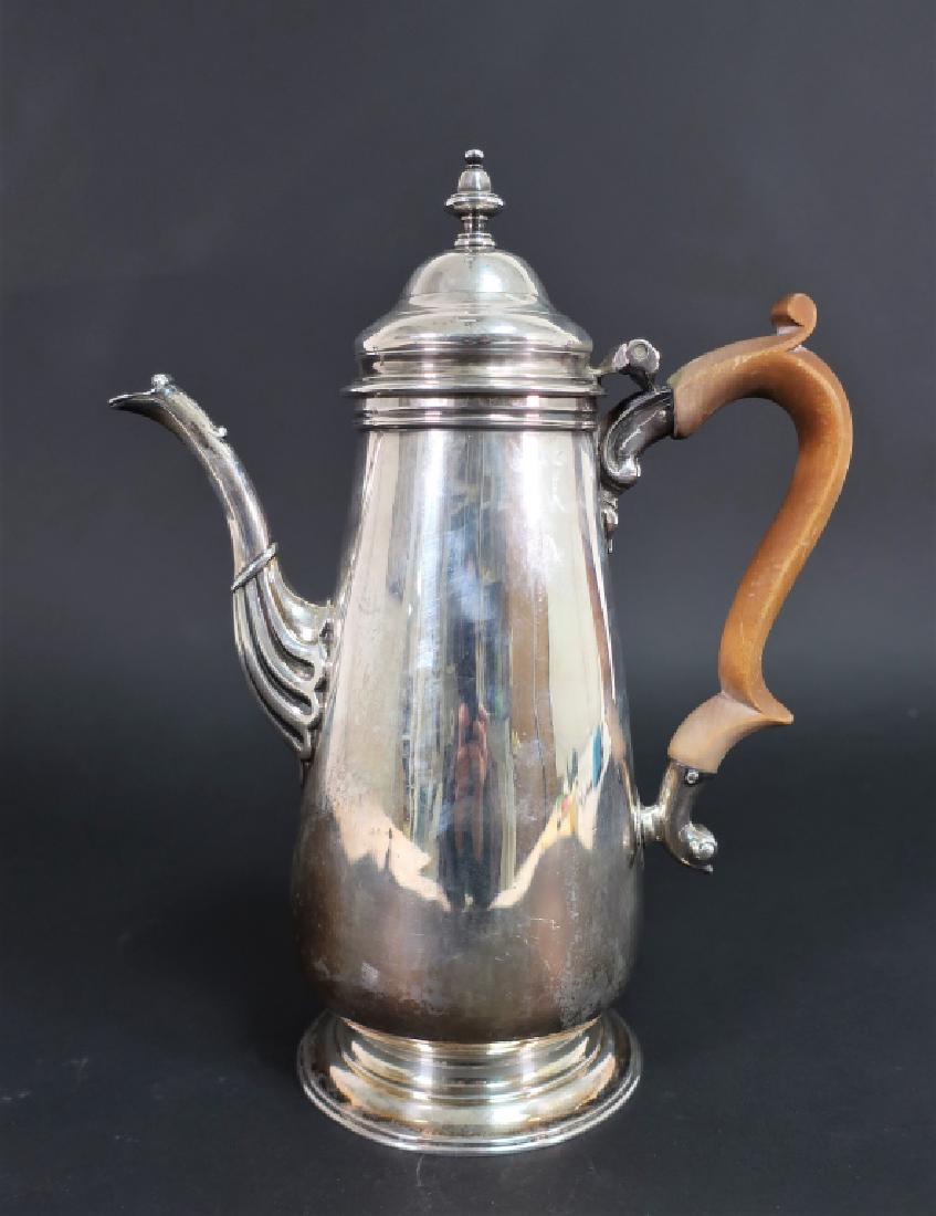 English Sterling Silver Coffee Pot, London, 1751 (1 of 6)