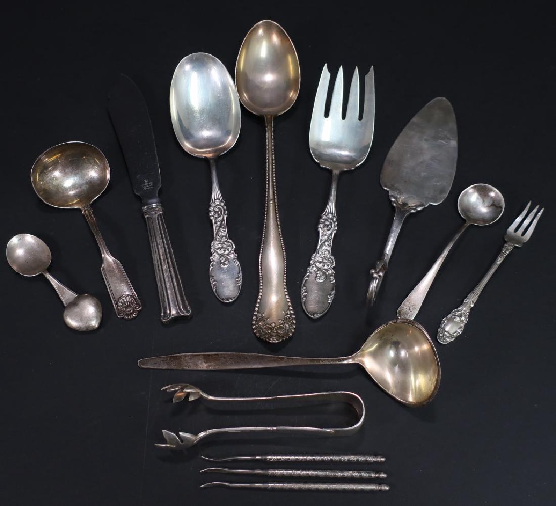 Lot of 14 Assorted Sterling Silver Serving Pcs (1 of 6)