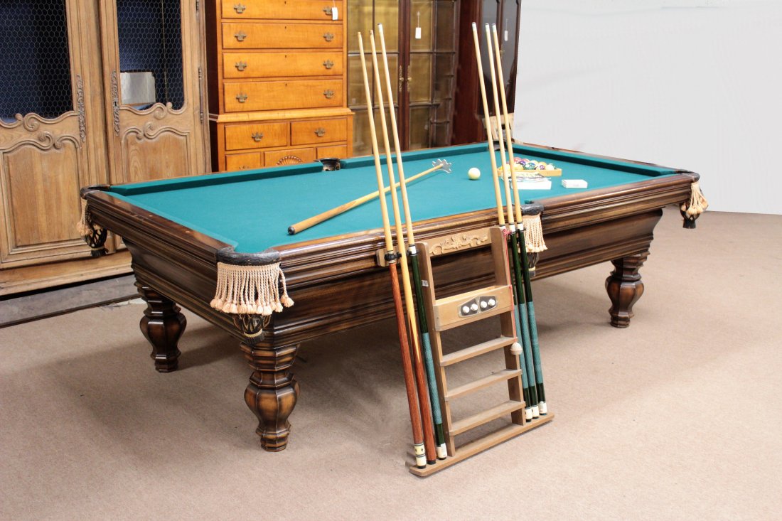 Brunswick Pool Table. Later 20th c. (1 of 10)