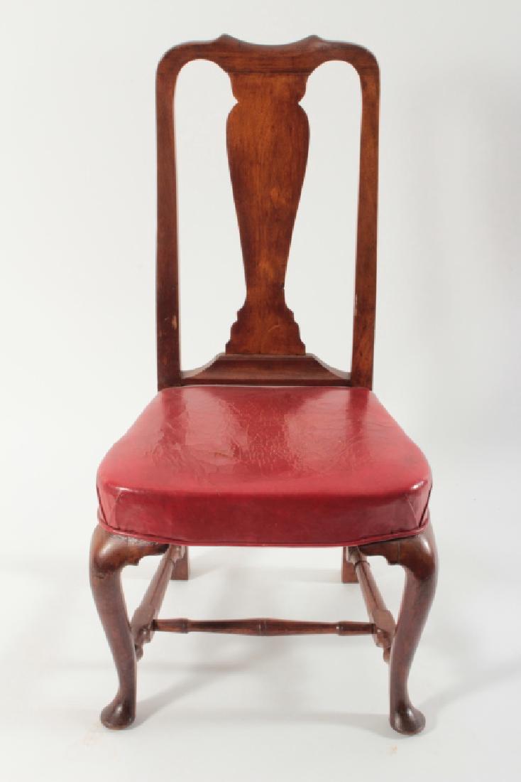 Queen Anne Walnut Side Chair, Boston, mid 18th c. (1 of 8)