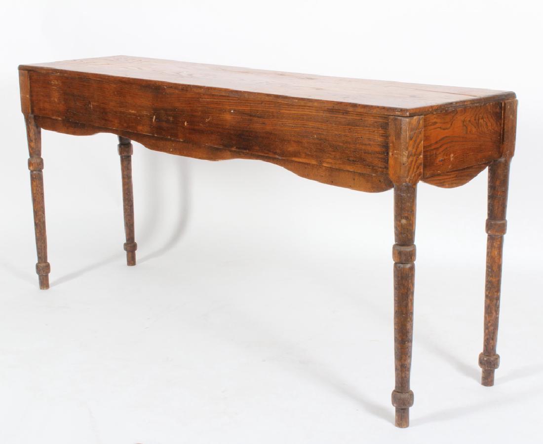 English Oak Console Table with Shaped Apron (1 of 5)