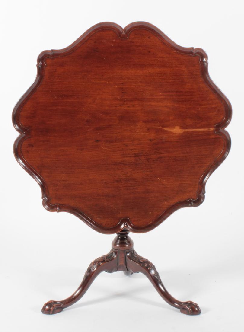 George III Mahogany Pie Crust Tripod Table (1 of 8)