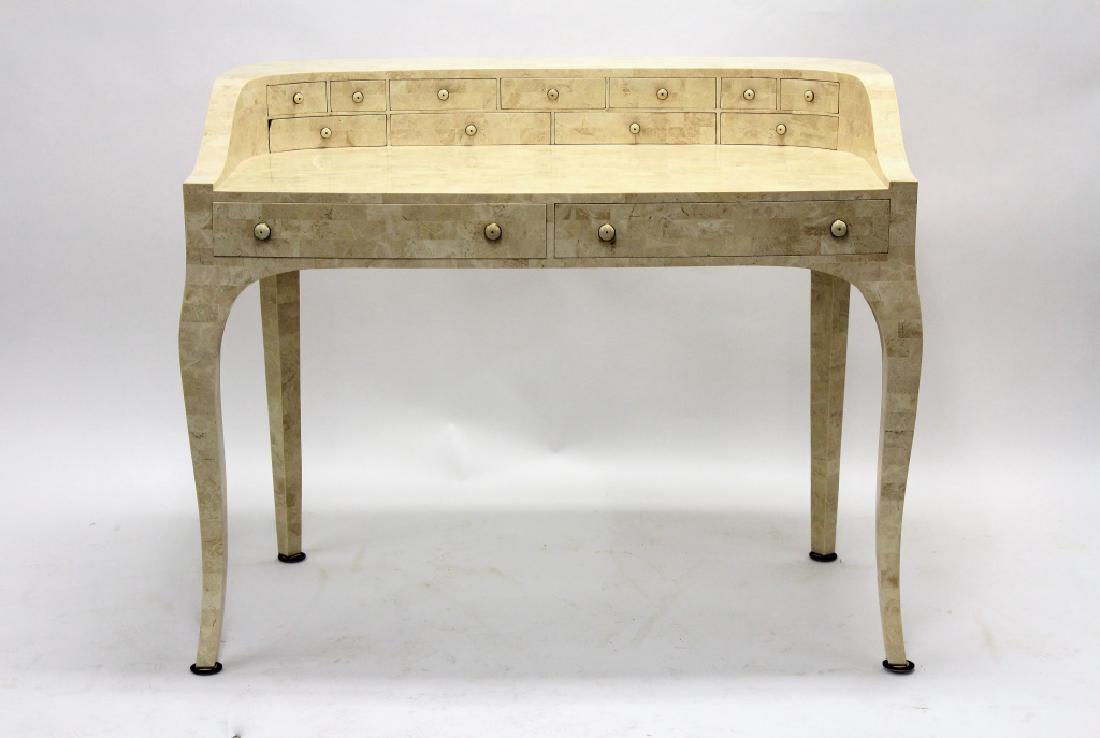 Maitland-Smith Modern Writing Desk Stone Tile (1 of 9)