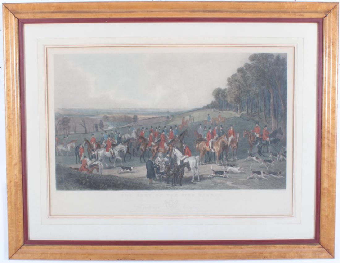 Simmons "Meet of the Vine Hounds" 1844 Print (1 of 9)