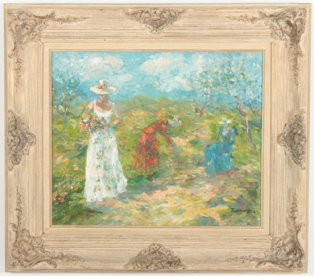 3 Women Picking Flowers, o/c (1 of 7)