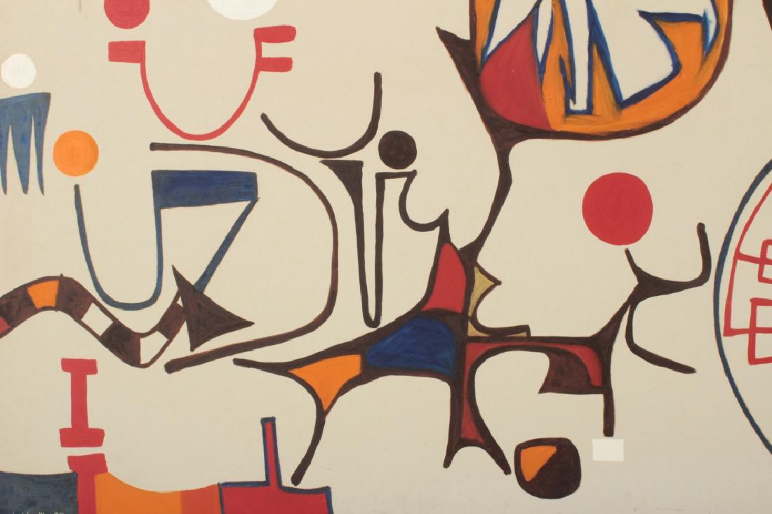 Arnold Weber, Am., White Abstract (1 of 8)