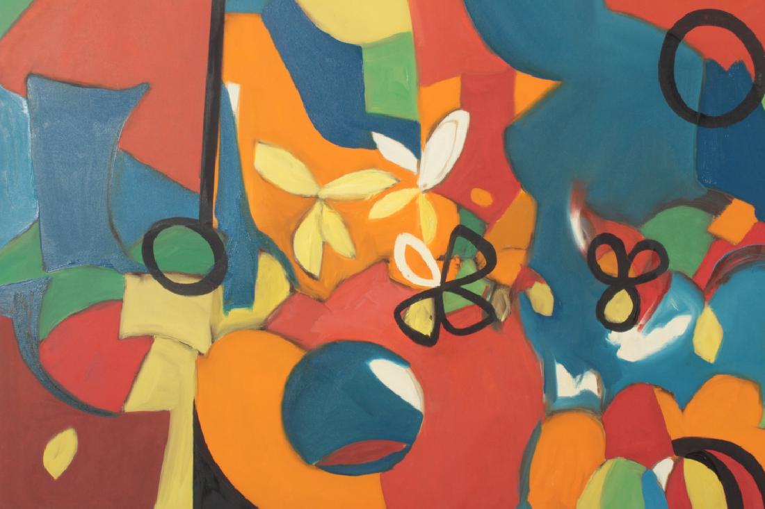 Arnold Weber, Am., Primary Color Abstract: Arnold Weber, American, 1921-2010. Primary Color abstract. Signed, not dated. (RRSH2001 EL) 32" x 48"