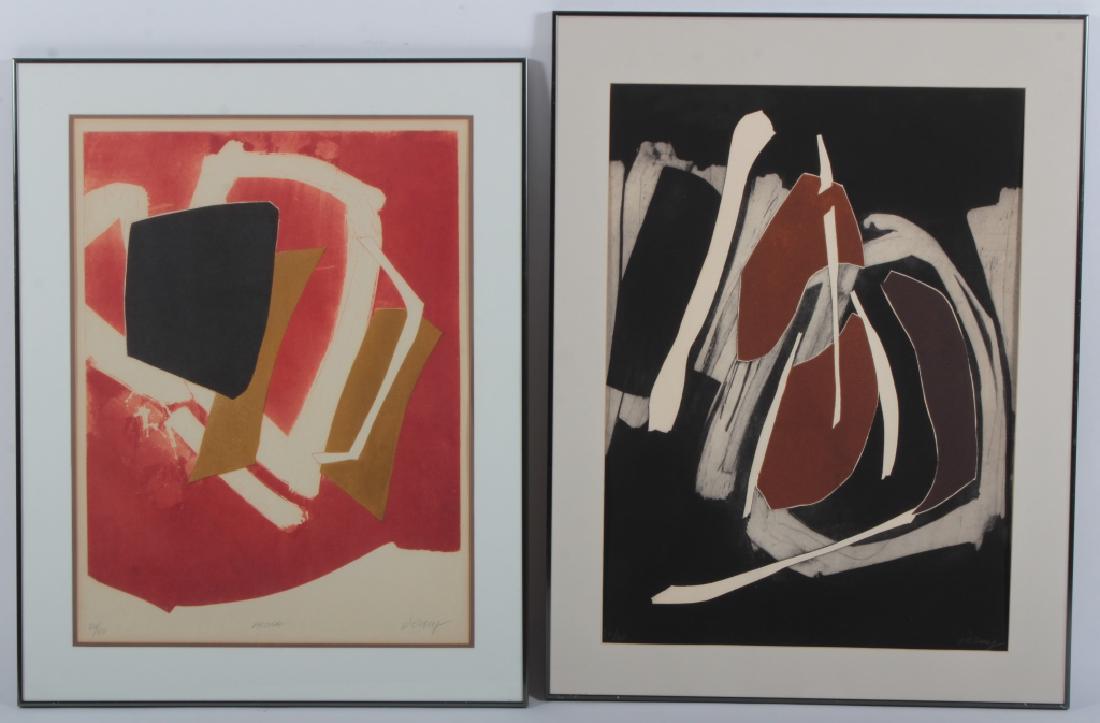 Bertrand Dorny, 2 Abstract Aquatints (red & black) (1 of 10)