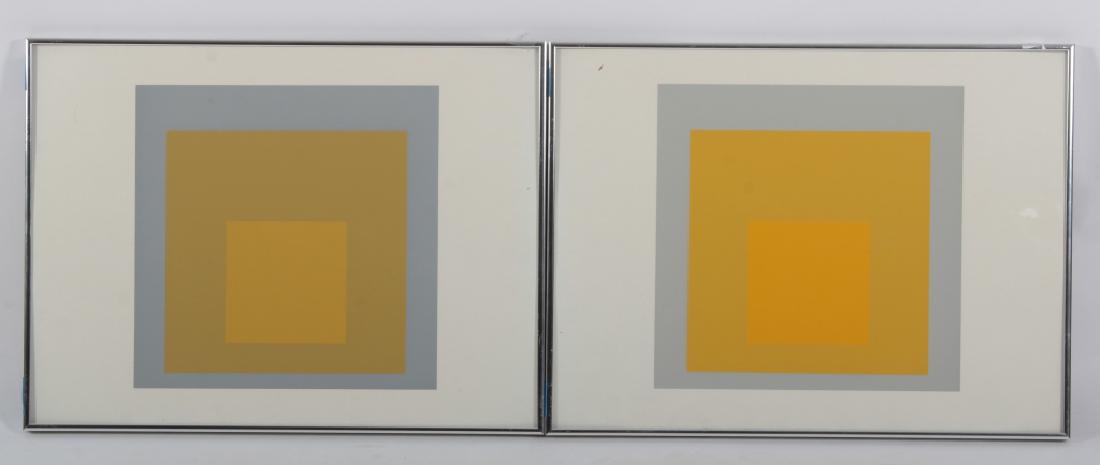Josef Albers,Ger./Am., Grey/Yellow Squares (1 of 7)