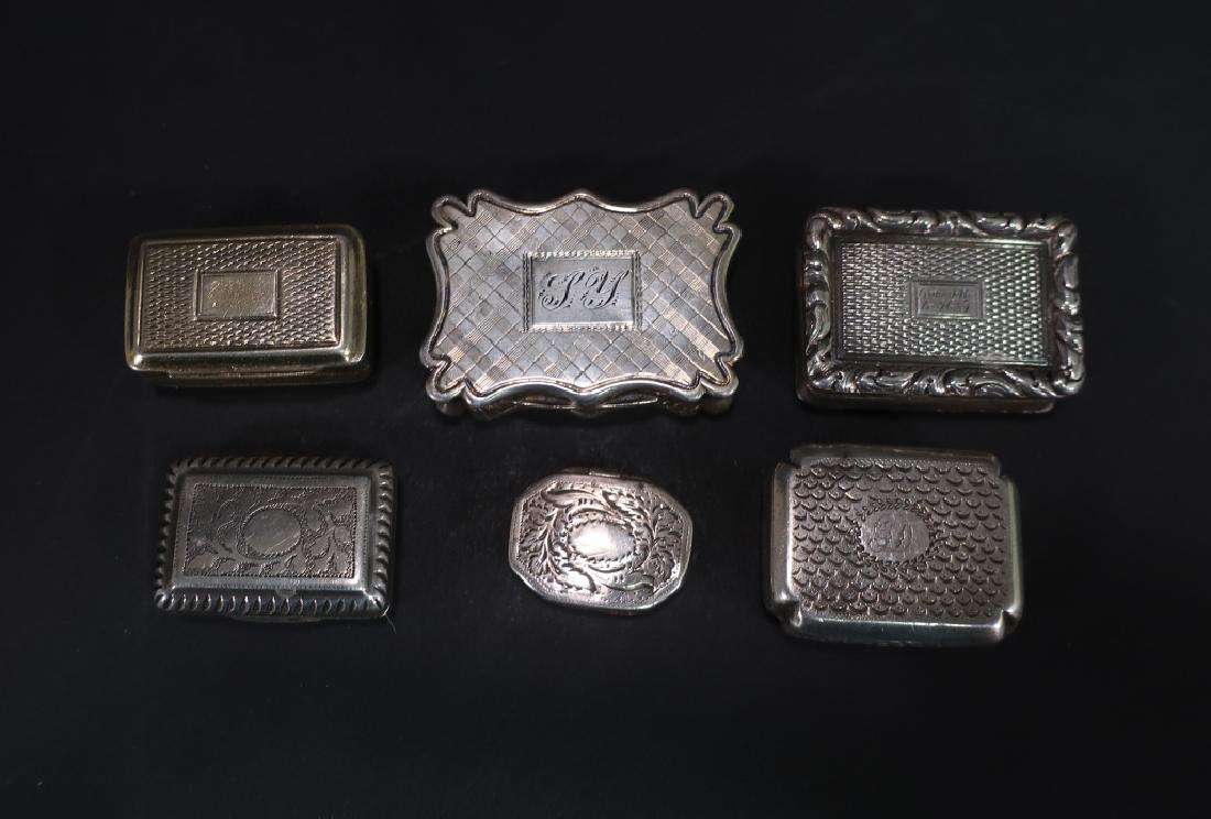 6 Georgian and Victorian Sterling Pomanders: 5 Georgian and 1 Victorian Pomanders, approx.3 ozt. (ANUM3301/6)(PR) Dimensions: Largest 1 1/4" Wide Provenance: An Upstate New York Collector