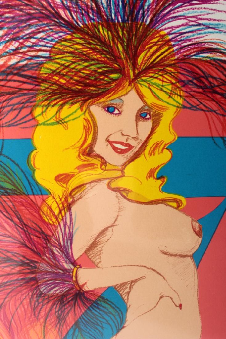 Bob Pardo, Am., 20th C., Two Silkscreen Prints: "Lucky Seven" signed lower right, AP 4/35. "Belly Dancer", 1981, sighed lower right. AP 4/35. (KOVN1049/44)(WT)