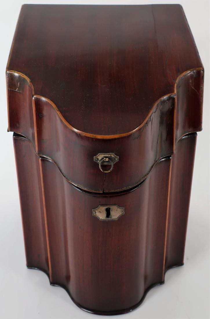 English Mahogany Knife Box, 19th c. (1 of 7)