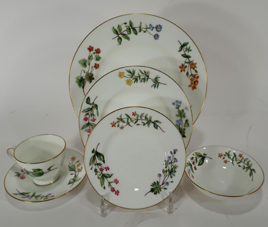 Minton Porcelain Dinner Service, "Meadow" Pattern (1 of 5)