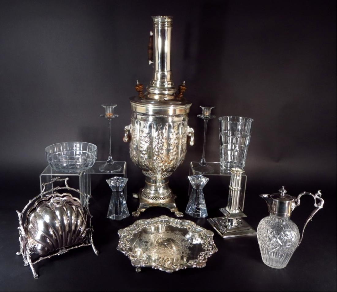Silverplate, Crystal and Glass Table Objects (1 of 10)