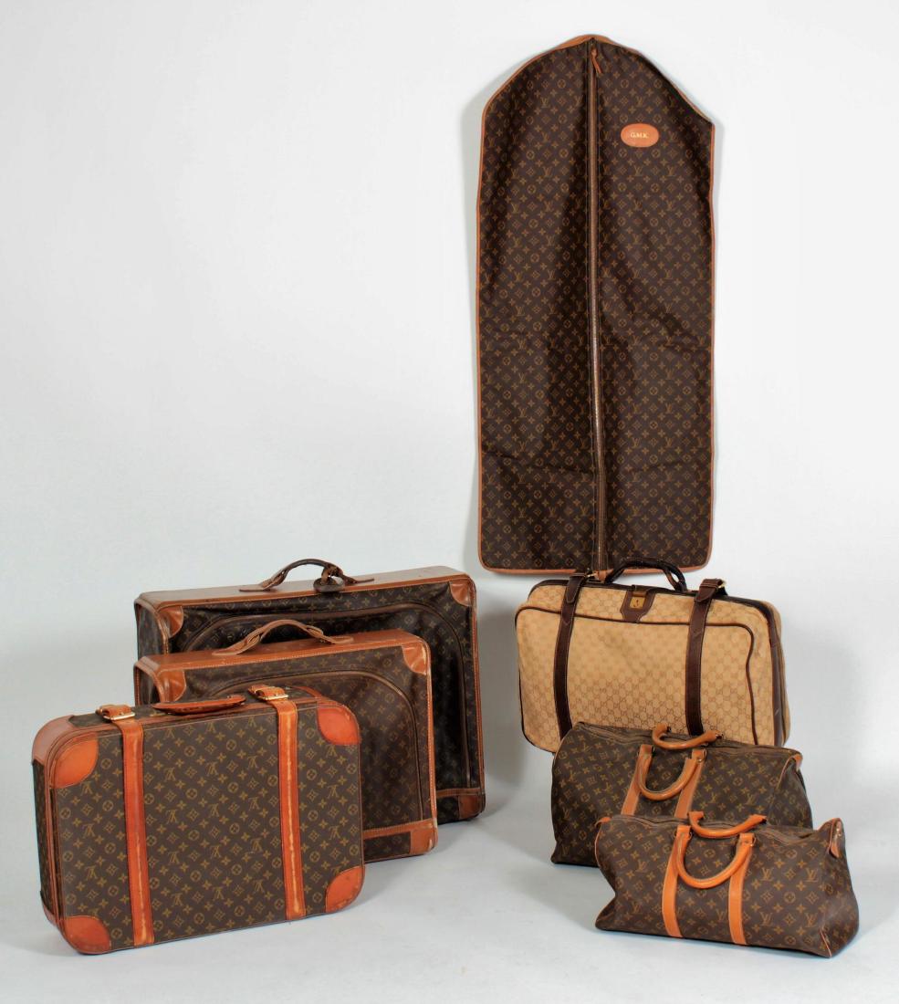 Vintage Soft-Side Luggage, Louis Vuitton & Gucci (1 of 9)