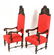 Pair of English Tudor-Style Carved Arm Chairs - 6
