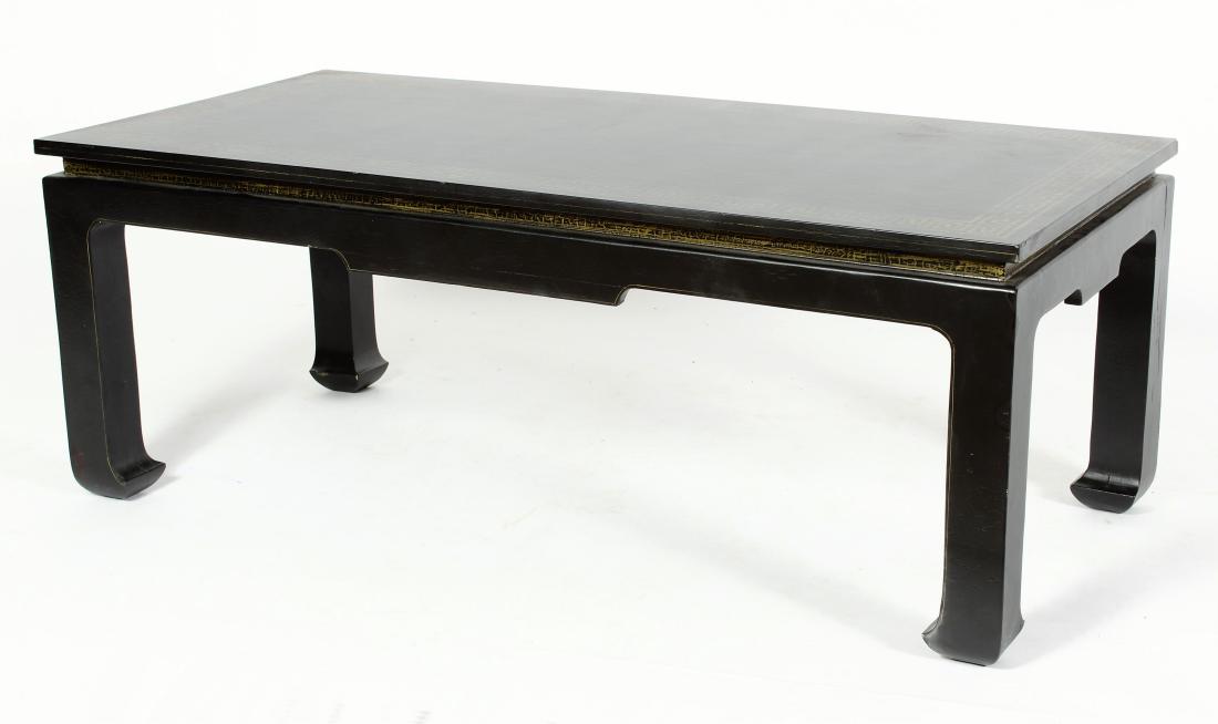 Asian Style Paint Decorated Crackled Finish Table (1 of 4)