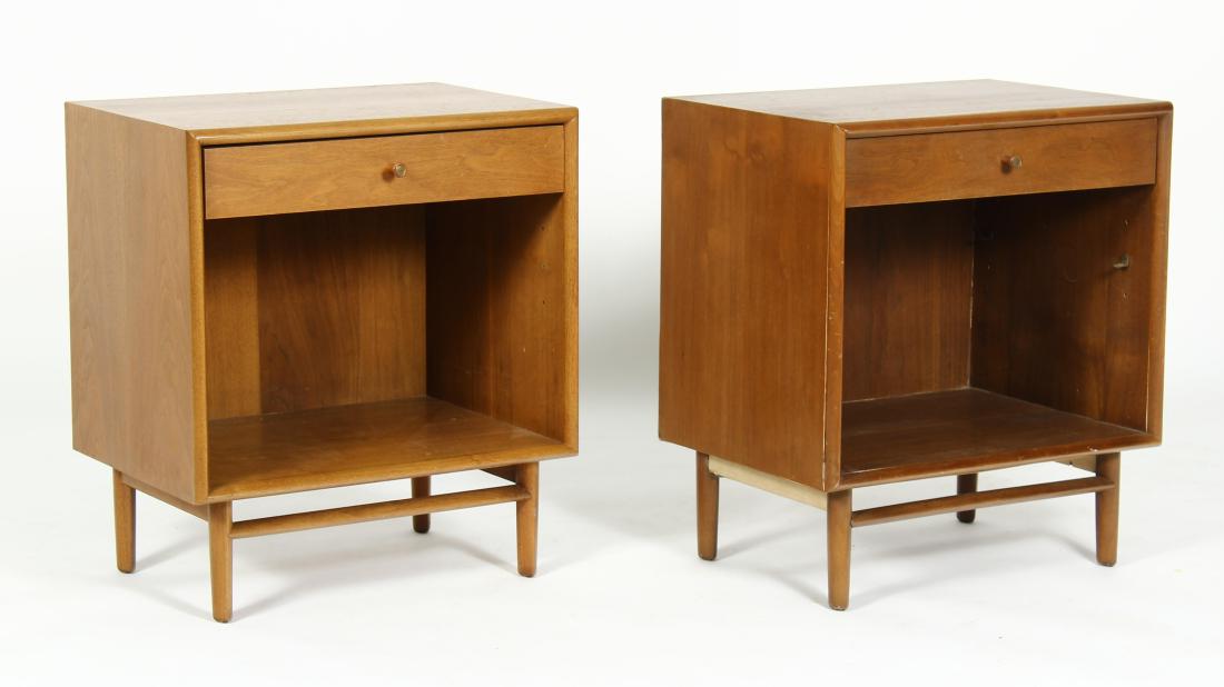 Pair Midcentury Walnut Side Tables by Drexel, 1960 (1 of 5)
