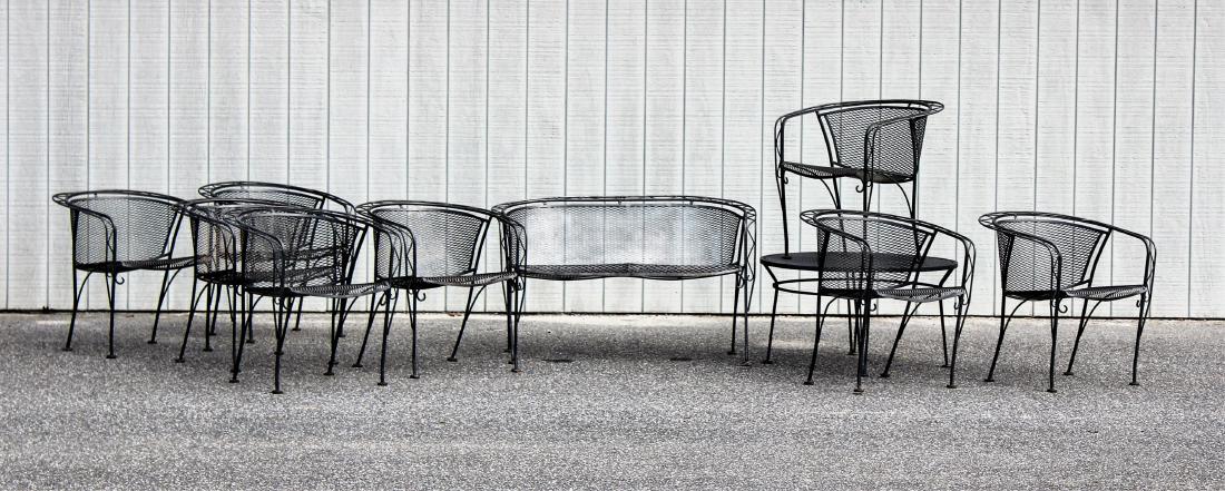 10 Pcs. Painted Iron Garden Furniture (1 of 5)