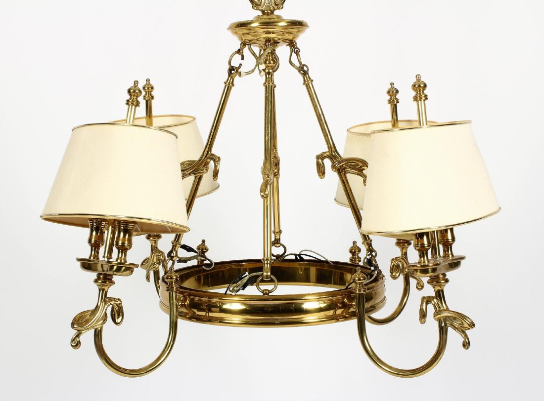 Georgian Style Six Arm Solid Brass Chandelier (1 of 5)