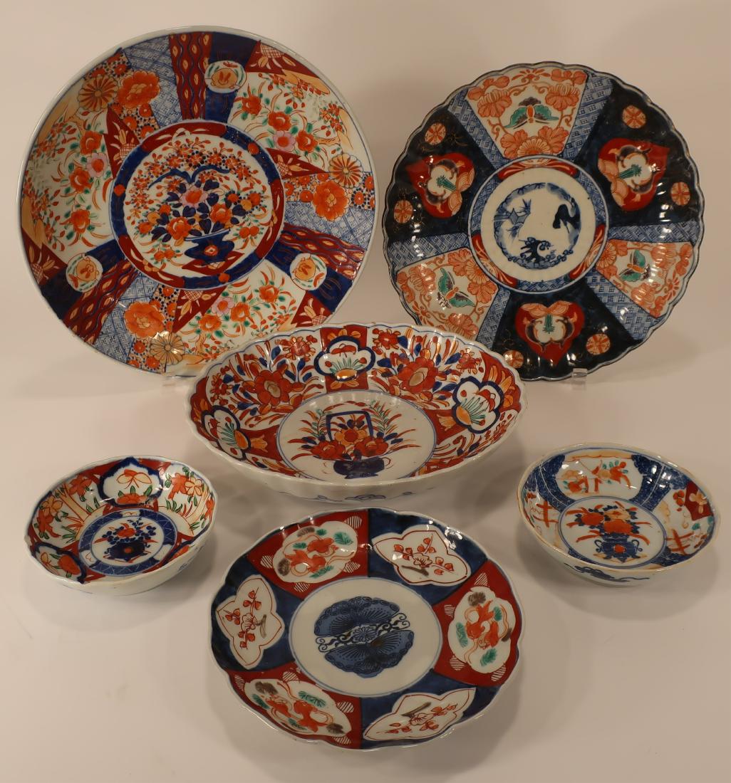 6 Japanese Imari Plates/bowls