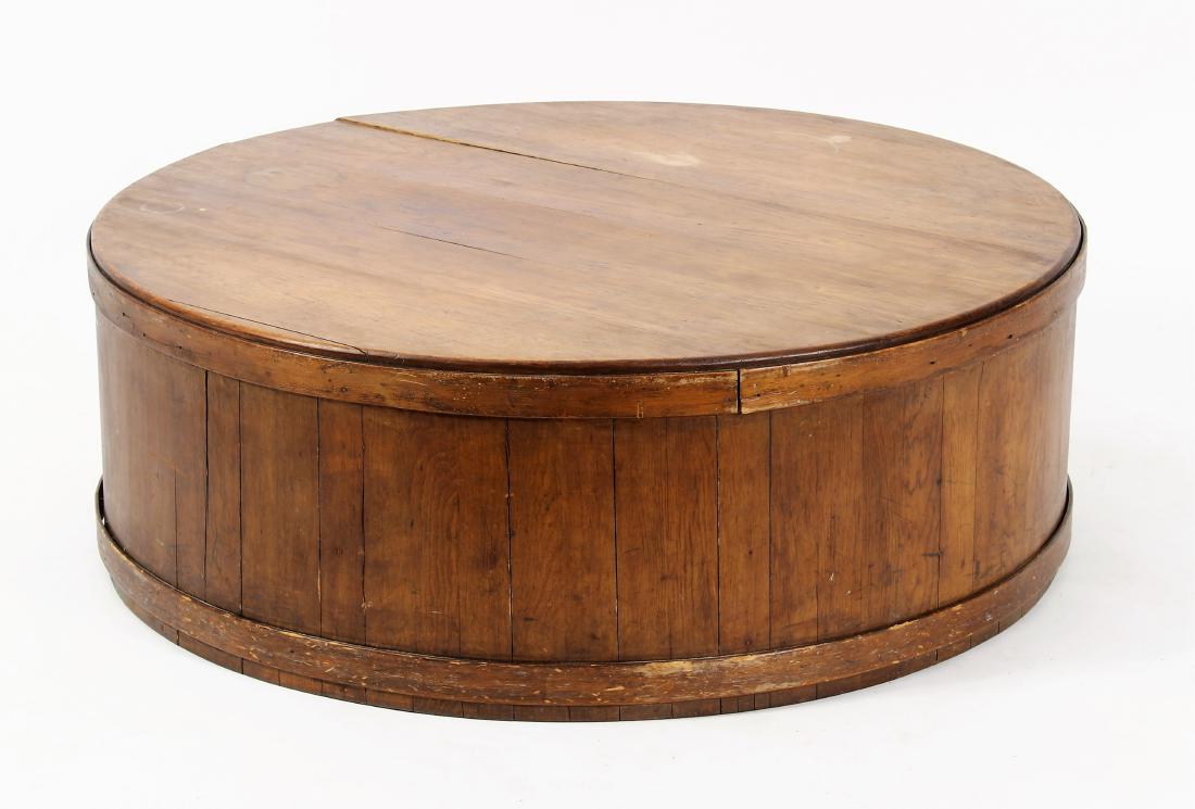 Barrel Form Pine Coffee Table, Late 19th C. (1 of 5)