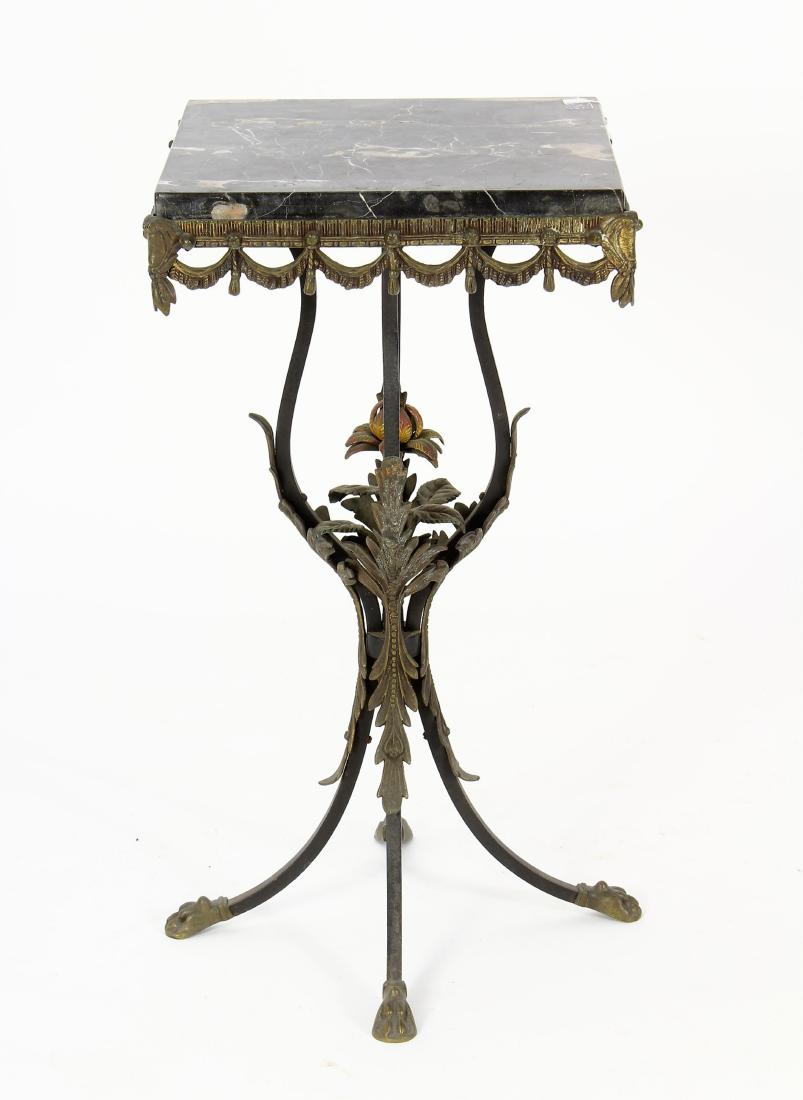 Victorian Iron, Bronze & Marble Side Table (1 of 6)