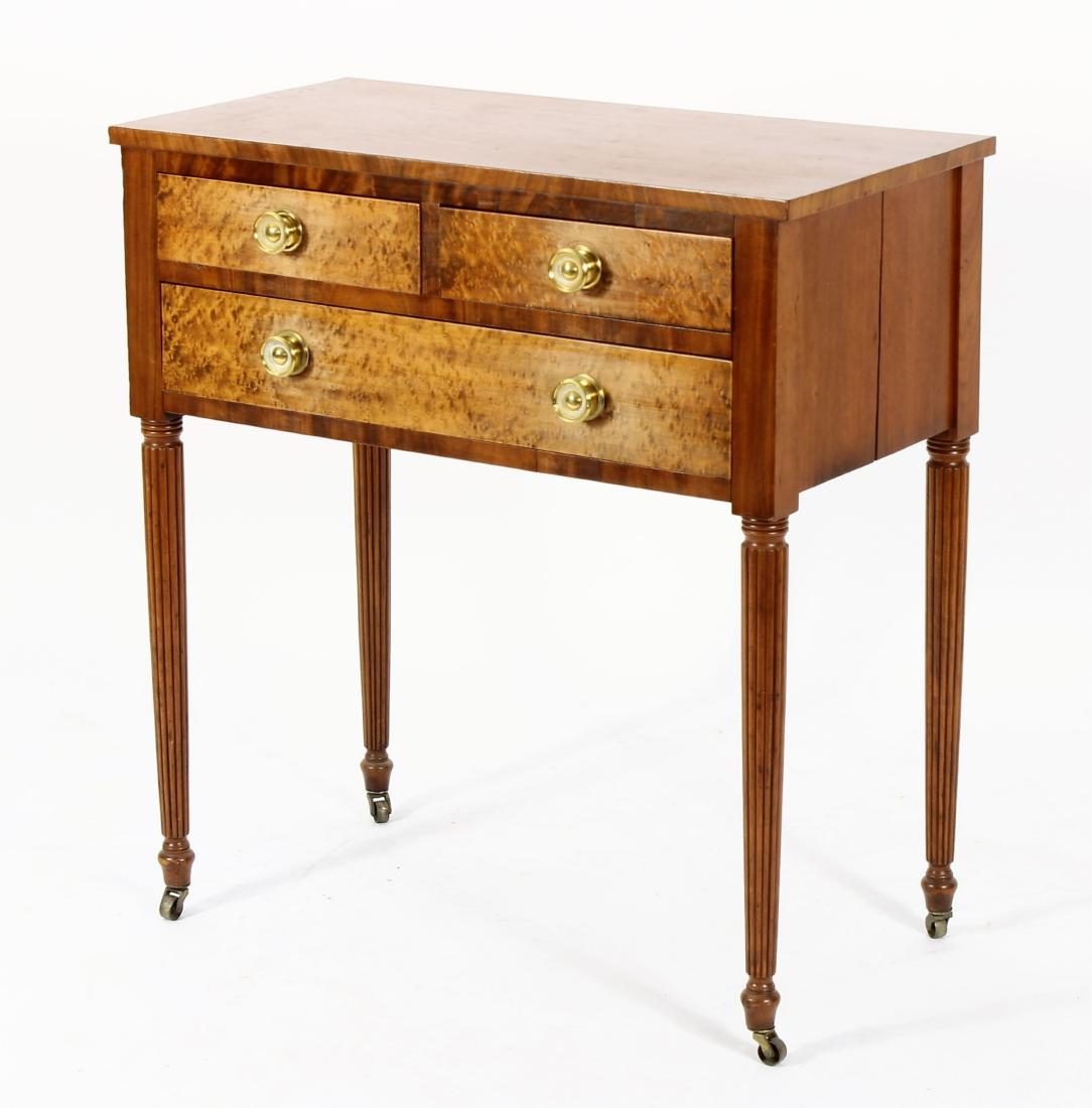 Federal Style 3-Drawer Side Table (1 of 6)