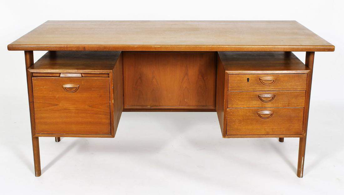Danish Modern Teak Desk (1 of 7)