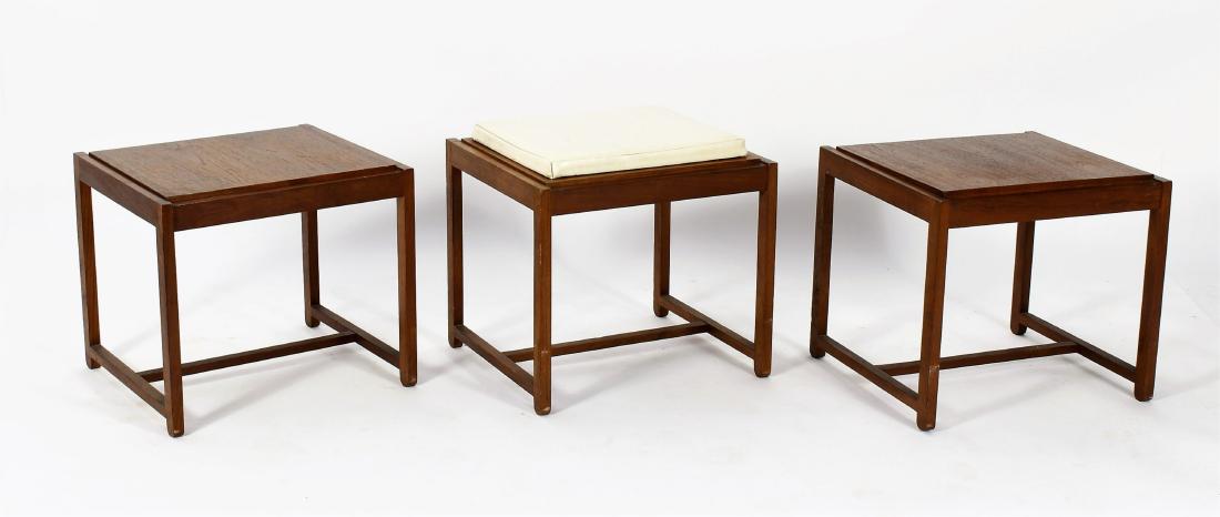 Three Mid-century Modern Teak Bench/Tables (1 of 5)