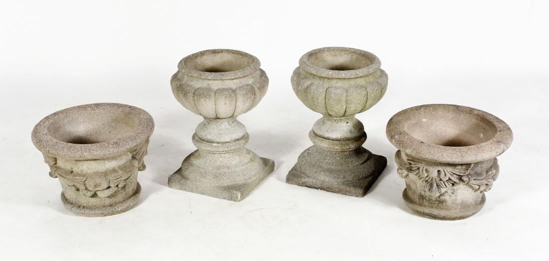 2 Prs. of Cement Garden Planters (1 of 7)