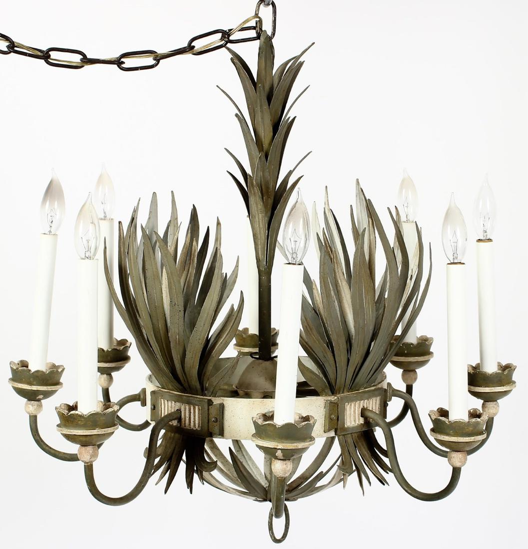 Cream/Pale Green Painted Chandelier, Joan Rivers (1 of 6)